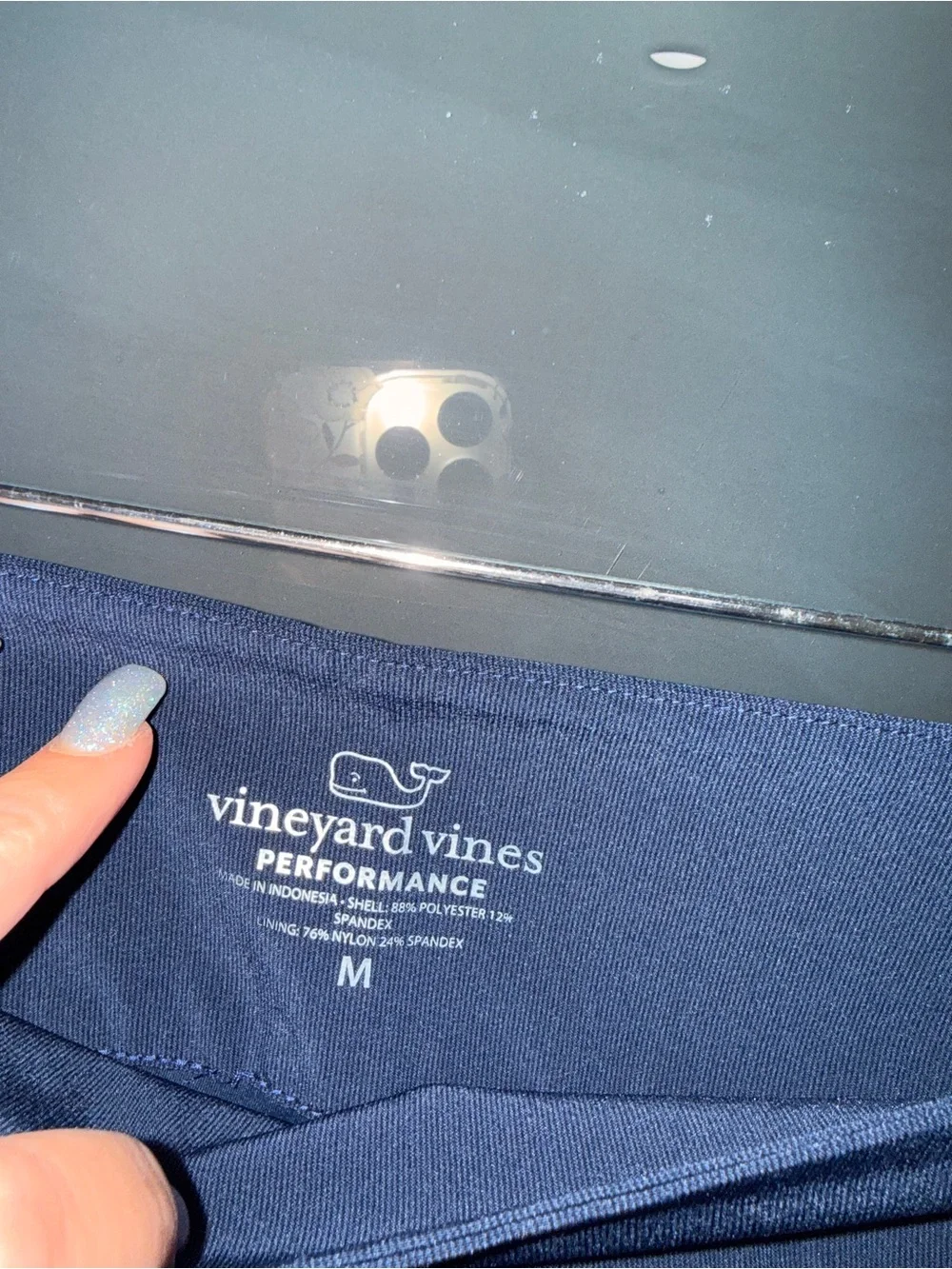 Vineyard Vines Performance Navy & White Skort Size M | NWOT Golf Tennis